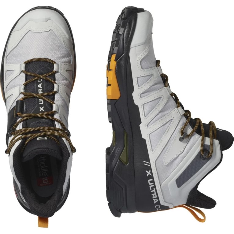 Botas Montaña Salomon X Ultra 4 Mid GTX Hombre Blancos Negros | MX LBFS824